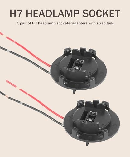 2PCS H7 Bulb Socket,Car Bulb Socket,LED Bulbs Socket,Car Accessories Headlight