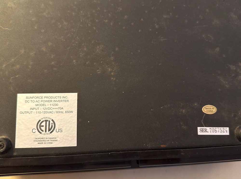 Sun force Pro Series Inverter DC to AC