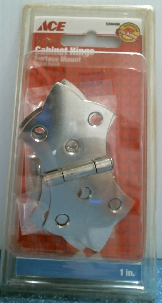ACE Cabinet Hinge, Surface Mount, 1"  2 pk.  (5296496) FS
