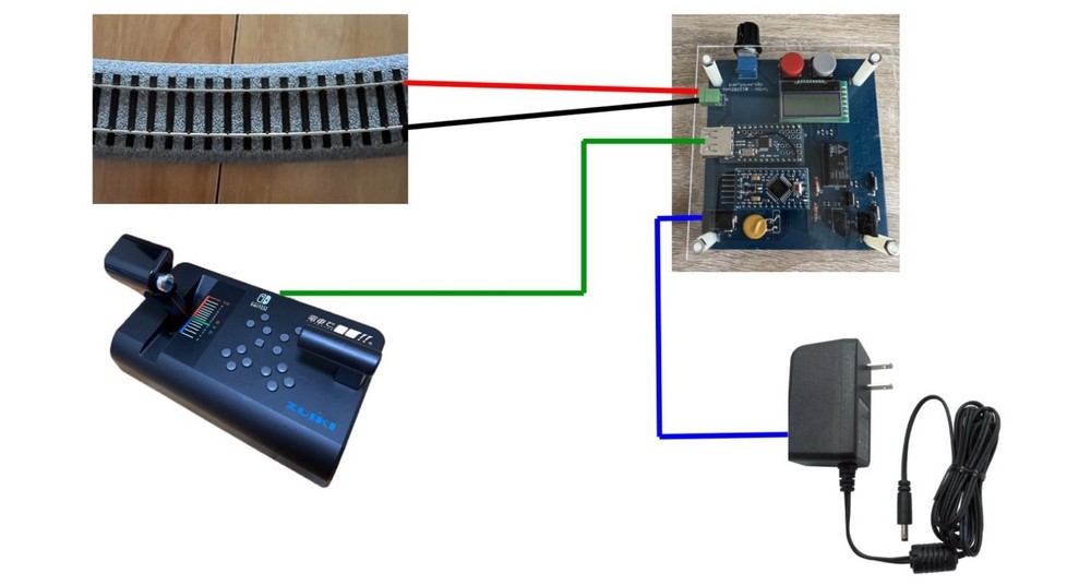 Control Device with "Densha De Go!" controller for Model Train.