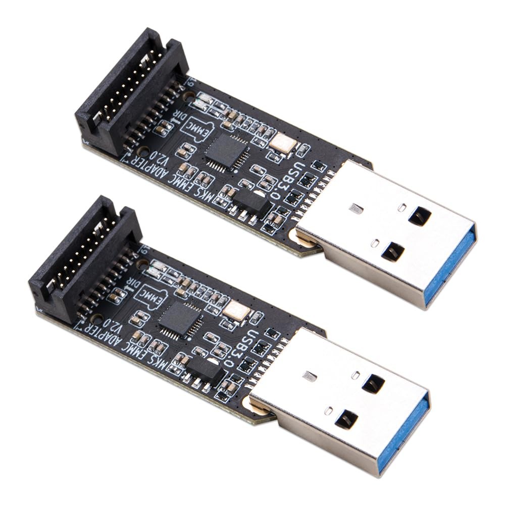 2 PCS HighSpeed EMMC USB 3.0 Adapter V2 MicroSD TF Card Reader Module
