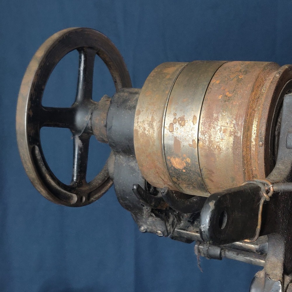 Circular Sock Knitting Machine Antique Industrial Textile Tool
