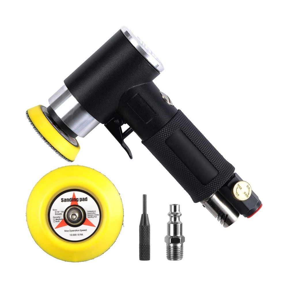 2" and 3" Random Orbital Air Sander, Pneumatic Sander for auto sanding tools,...