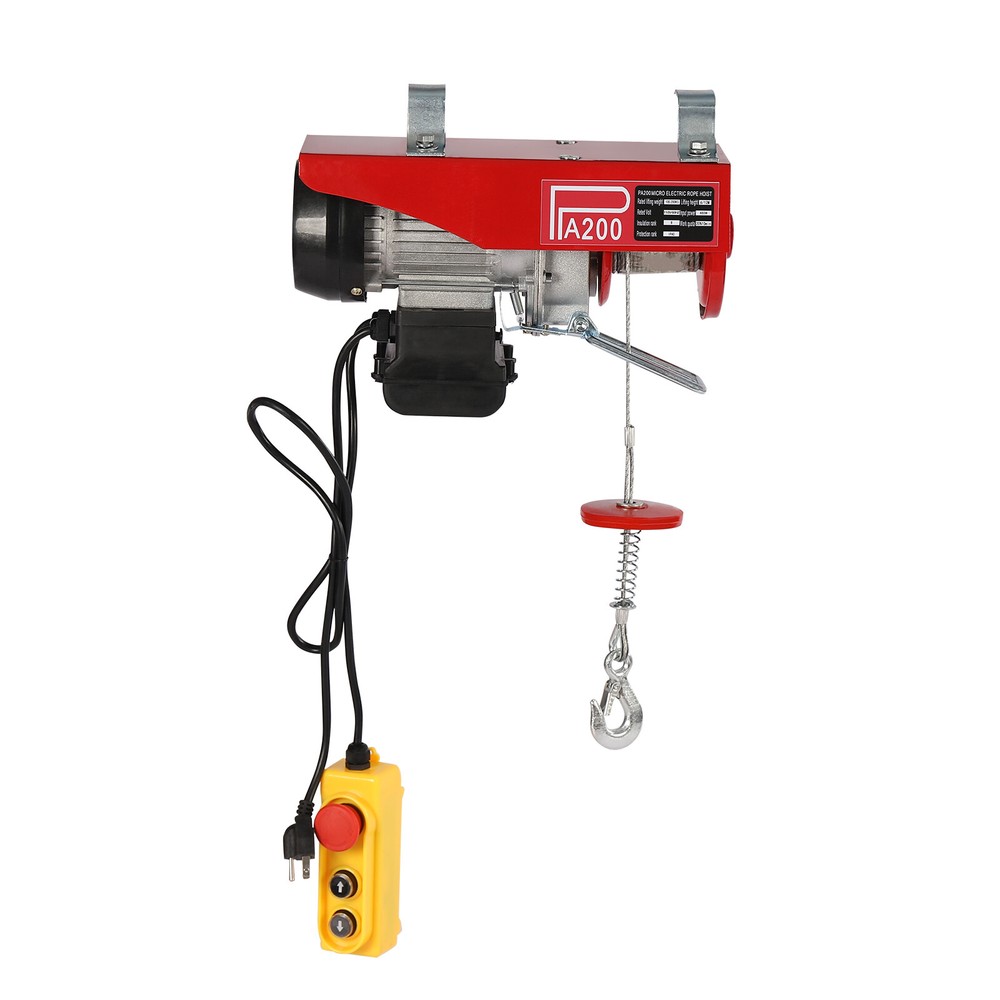 440LBS Electric Hoist Winch Engine Crane 110V