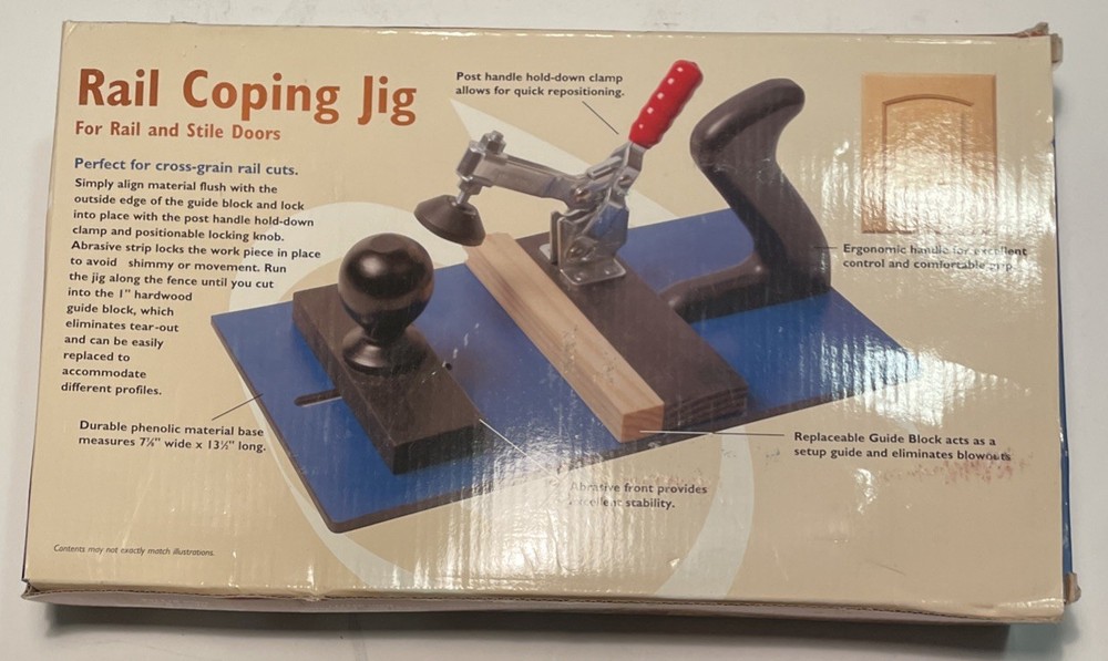 Rockler Rail Coping Jig Sled