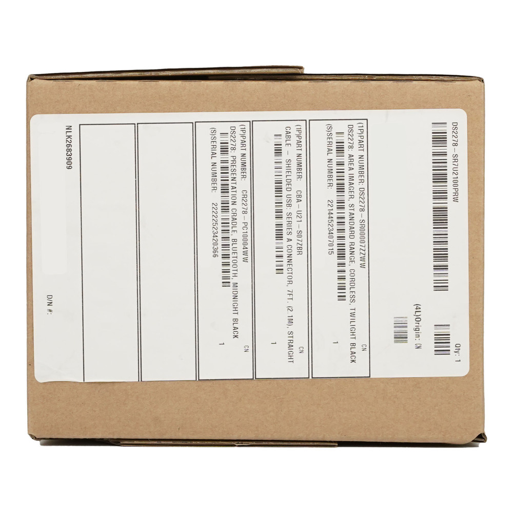 Zebra Symbol DS2278 Wireless Barcode Scanner Kit 1D/2D Bluetooth Reader Handheld