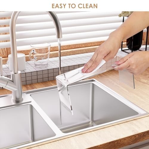 10 Pcs Acrylic Risers, 2 Set 5 Size Rectangular Large Display Risers Shelf, C...