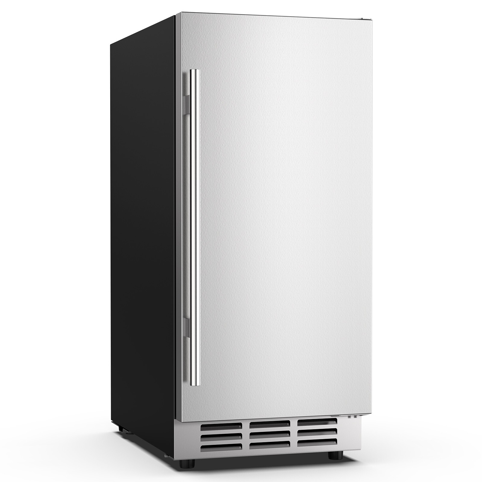 15" Outdoor Beverage Refrigerator | Weatherproof Stainless Steel Fridge 80 Cans