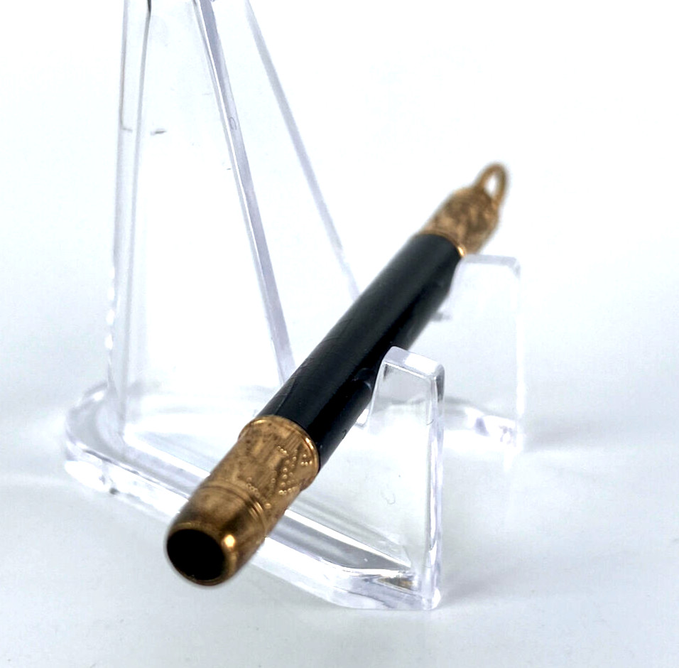 Antique Etched Chatelaine Pencil Holder