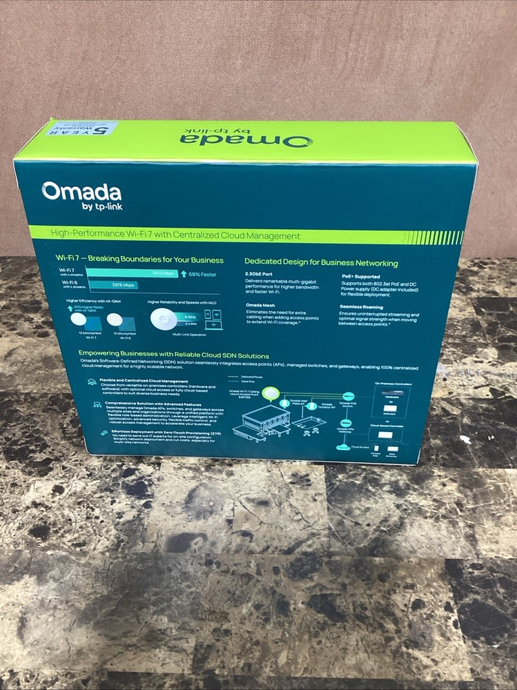 TP-Link Omada BE5000 Ceiling Mount Wi-Fi 7 Access Point (EAP720) NIB