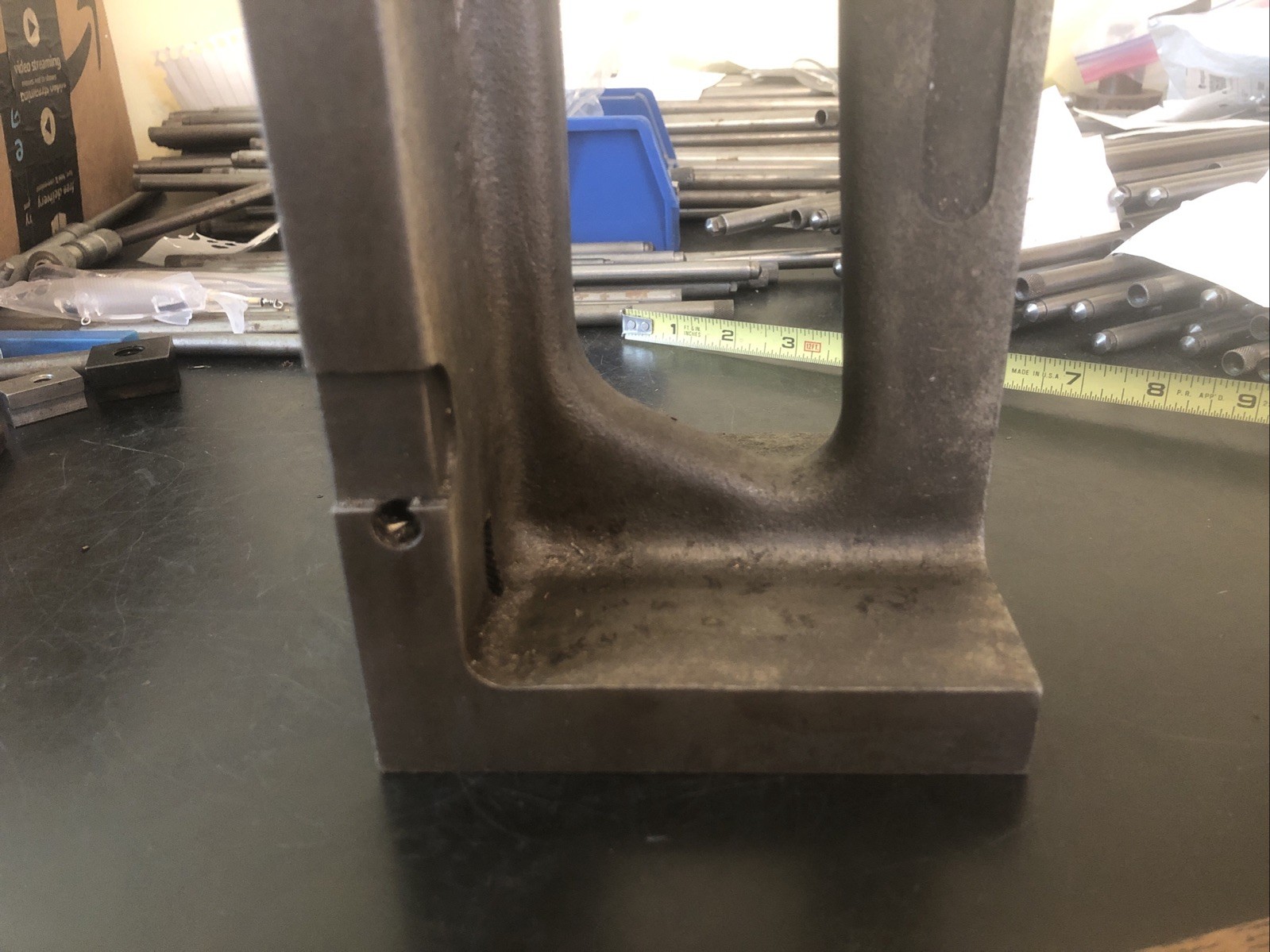 Iron Angle Plate 8”x 5”x 4 1/2” Right Angle Plate No Mfg Name Machinist Tooling