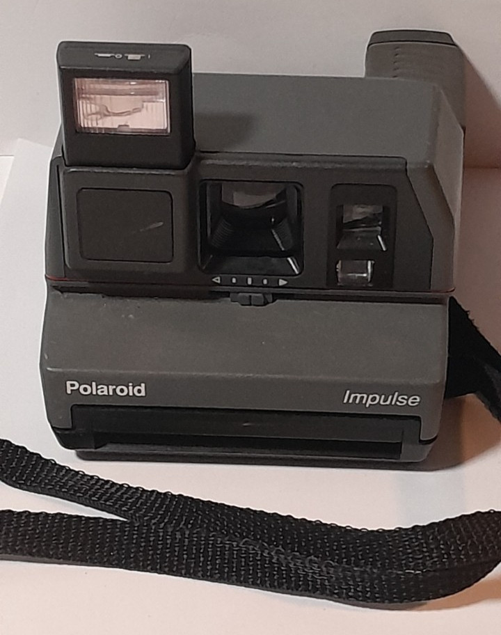 Polaroid Impulse Instant Camera Grey 600 With Strap-Untested