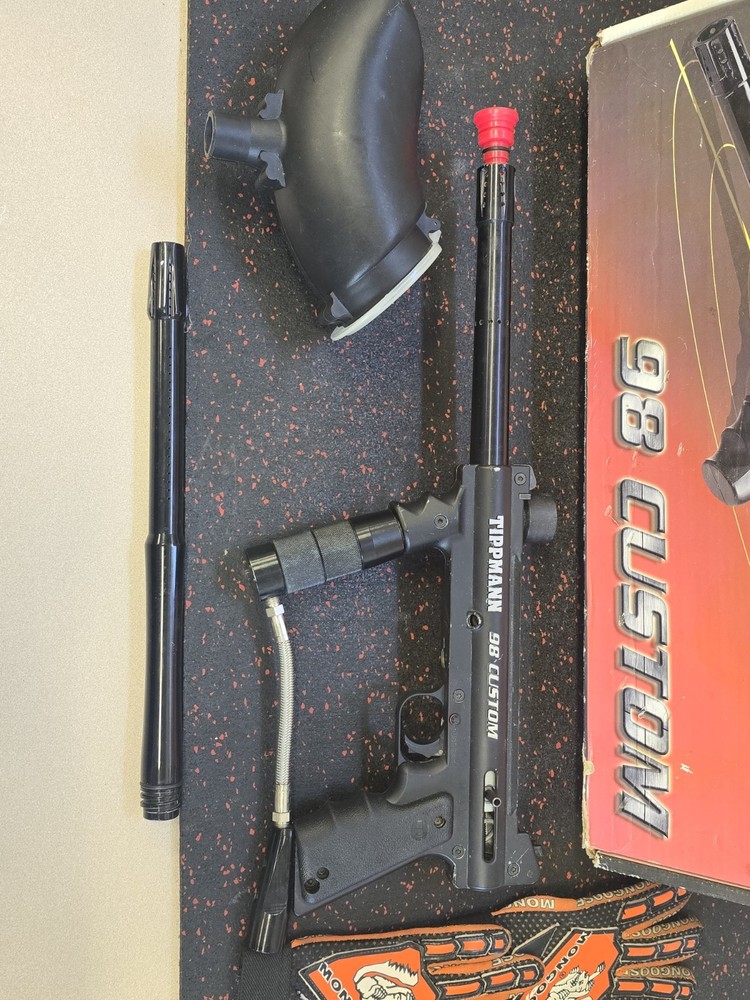 Tippmann 98 Custom Marker * TESTED & WORKING * + Extras * IN BOX!