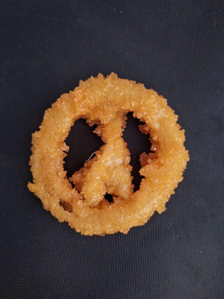 Peace symbol onion ring
