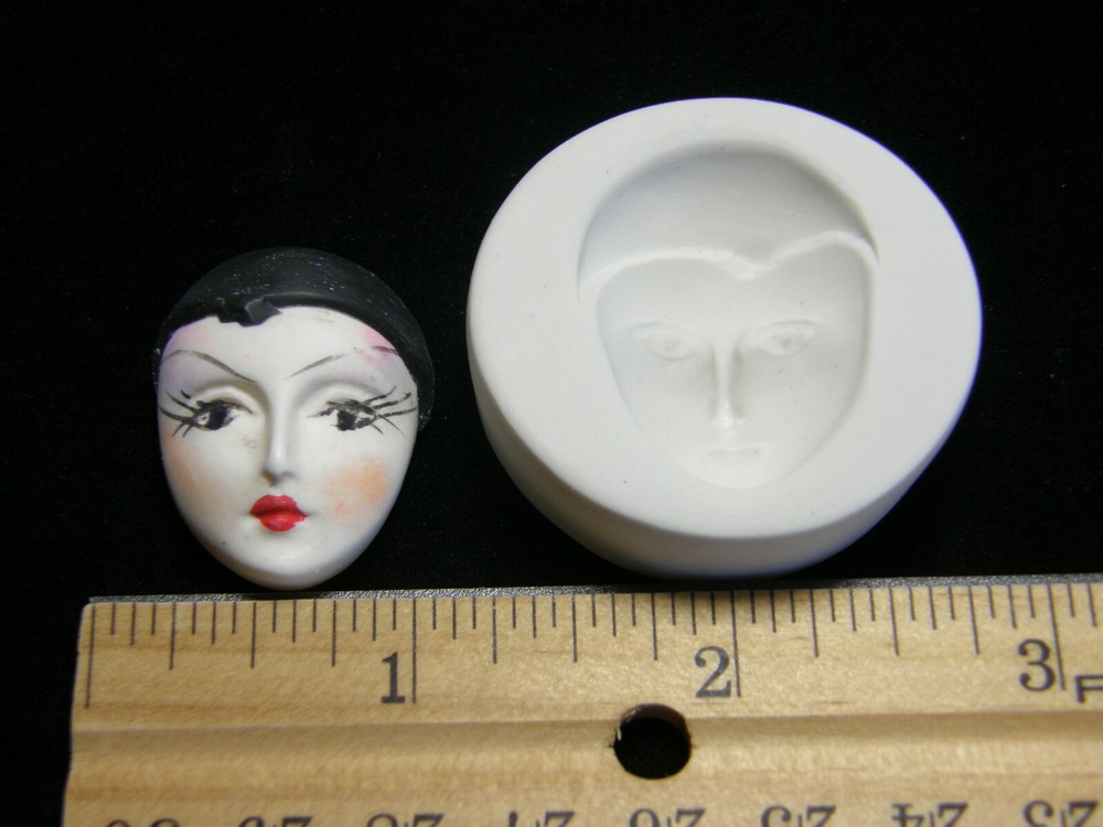 Goddess Face Polymer Clay Mold (MD1026)