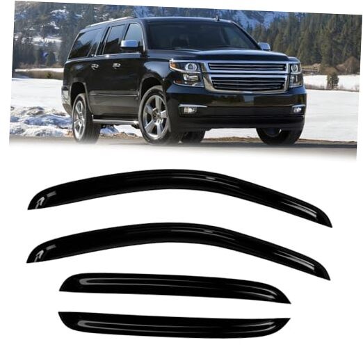 Side Window Wind Deflectors Compatible with 2007-2014 Tahoe/Yukon Auto Window