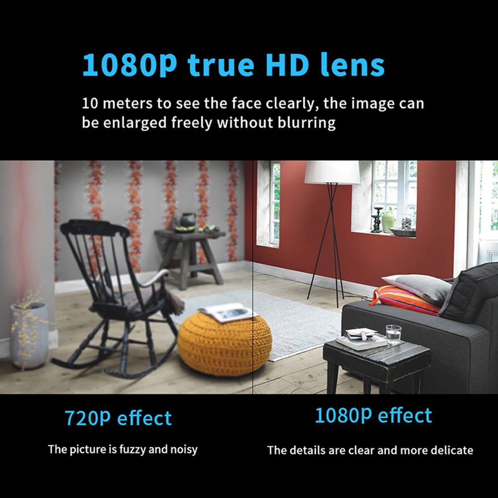 1080P WiFi Mini Camera HD IP Camcorder Home Security Micro Cam Motion Detection