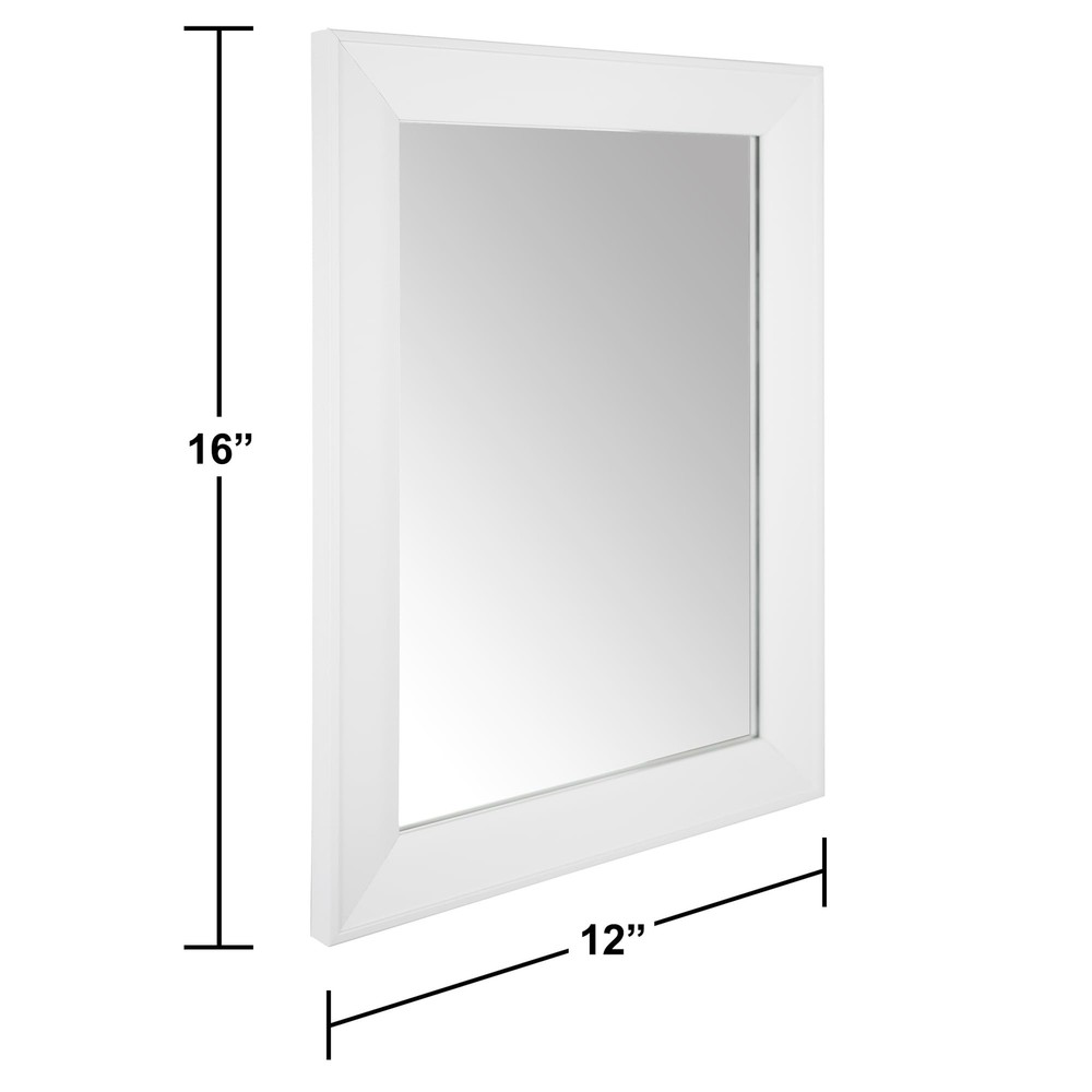 Ruomeng Rectangular Wall Mirror 12" x 16" Beveled Framed Mirror for Bathroom,...