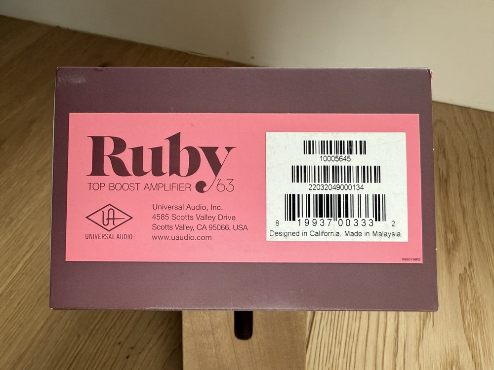 Universal Audio UAFX Ruby '63 Top Boost amplifier - New/Open Box