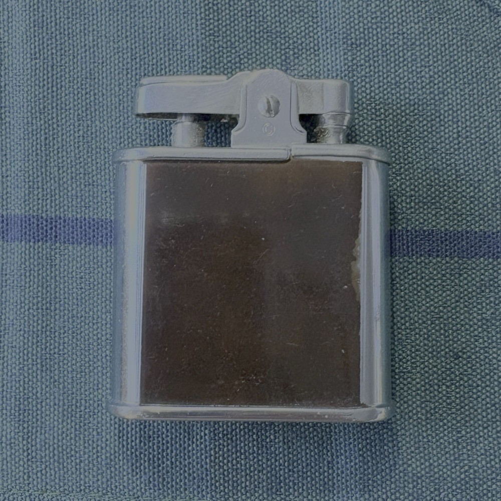 Ronson Whirlwind Lighter Tortoise Monogram Case Brush Original Box Manual