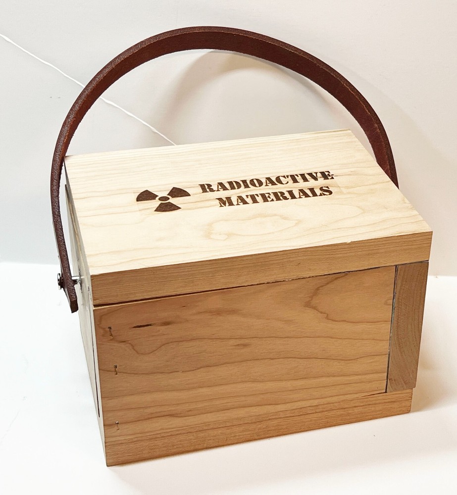 1/8" Lead Lined Wood Box - Radioactive Material Storage
