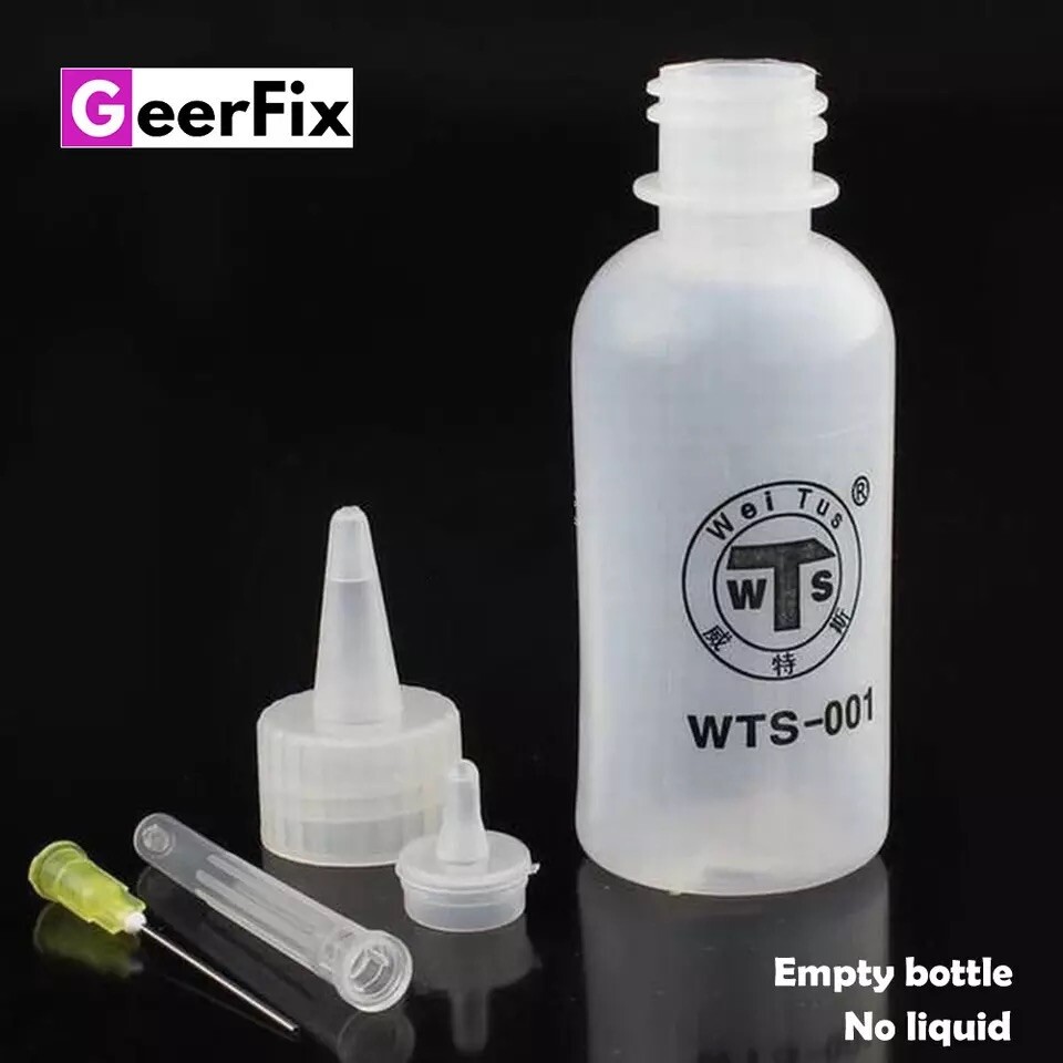 Empty Flux Bottle 2PC Cell Phone Tablet Screen Repair Replacement Tool Tools Fix