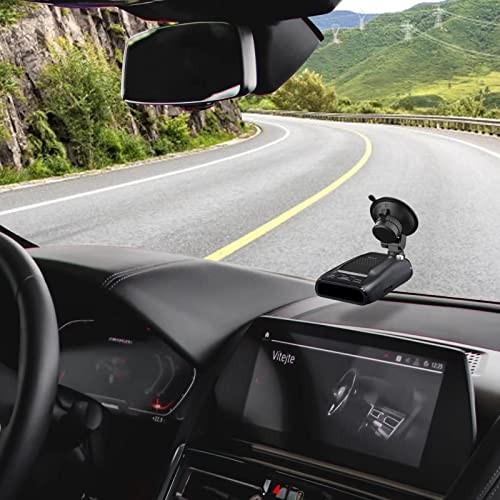 Universal Radar Detector Mount - Suction Cup Holder for Windshield & Dashboard,