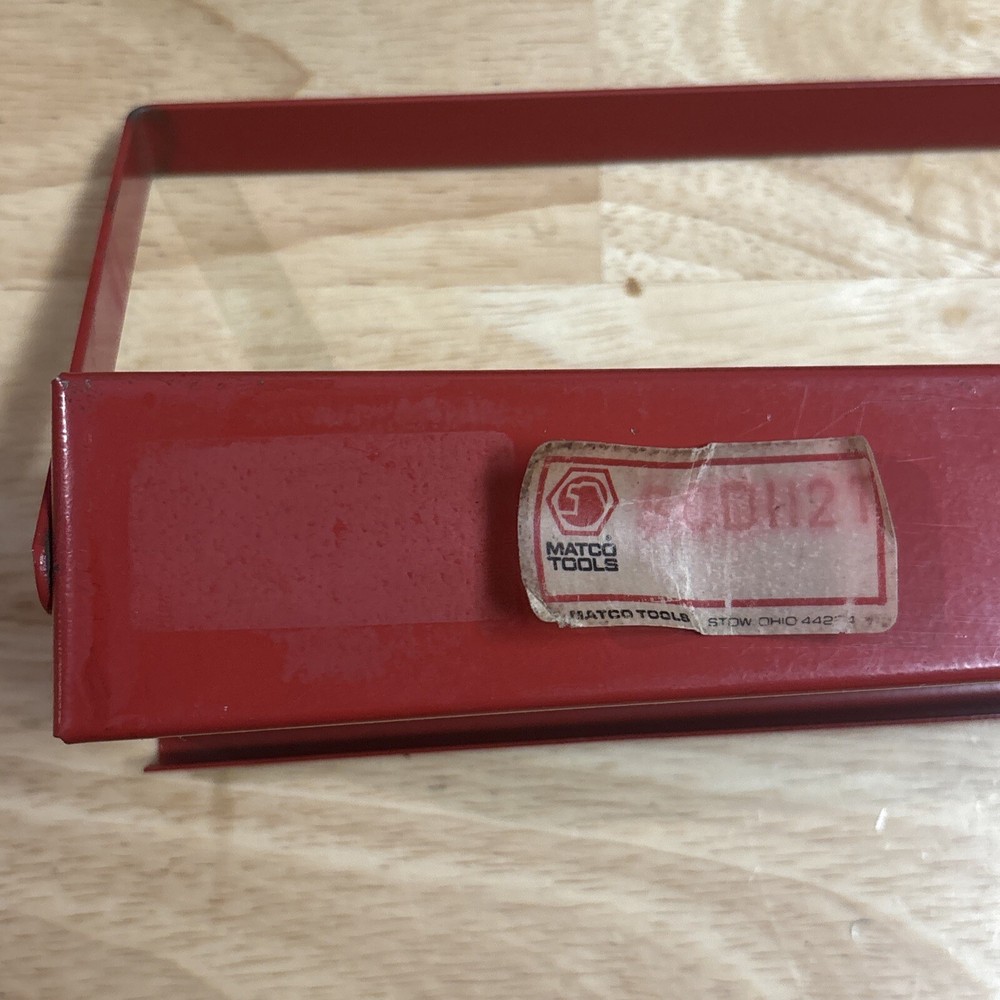 Matco Tools Socket Tray Holder Organizer Red for SAE Deep 11pc 1/2" Dr Set READ!
