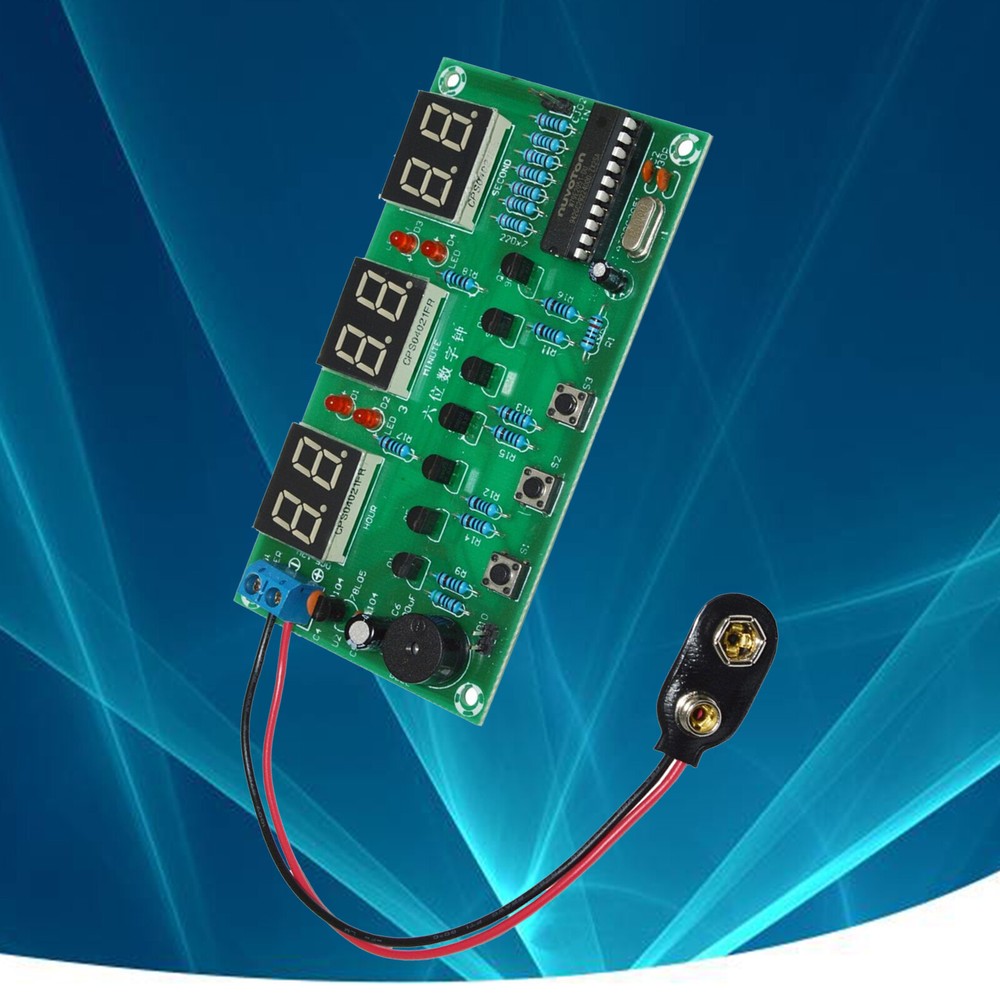DIY Digital Clock Circuit Kit Electronic Clock Teaching soldering Practice Kit