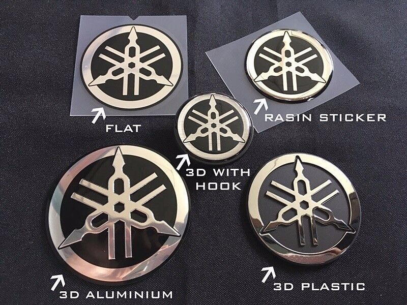 YAMAHA STICKER LOGO TUNING FORK DECAL EMBLEM 12-55 mm " ALL SIZE ALL COLOR