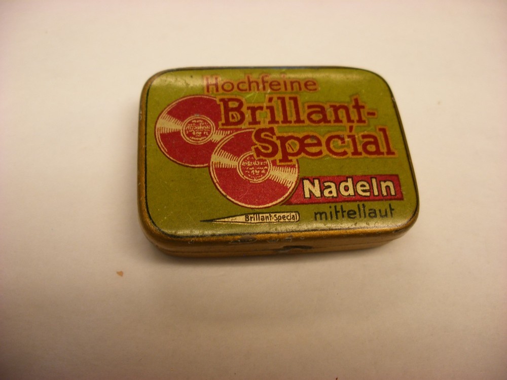 Phonograph Victrola Gramophone Needle Tin - Hochfeine - Mittellaut - Empty