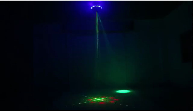 48 Patterns Gobos Sound DJs Laser Lighting Activated Projector Stage Light RGBY