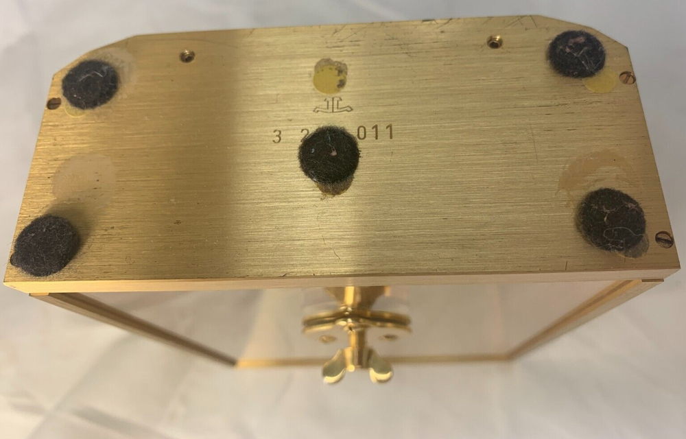 Extremely RARE Jaeger LeCoultre PRISM 8 Days Inline Table Desk Clock