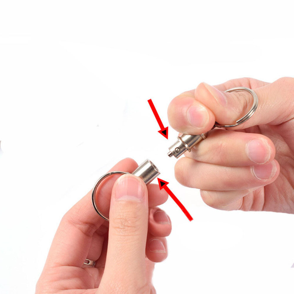 5Pc Removable Keyring Keychains Lock Holder Quick Release Key Holder Keychain