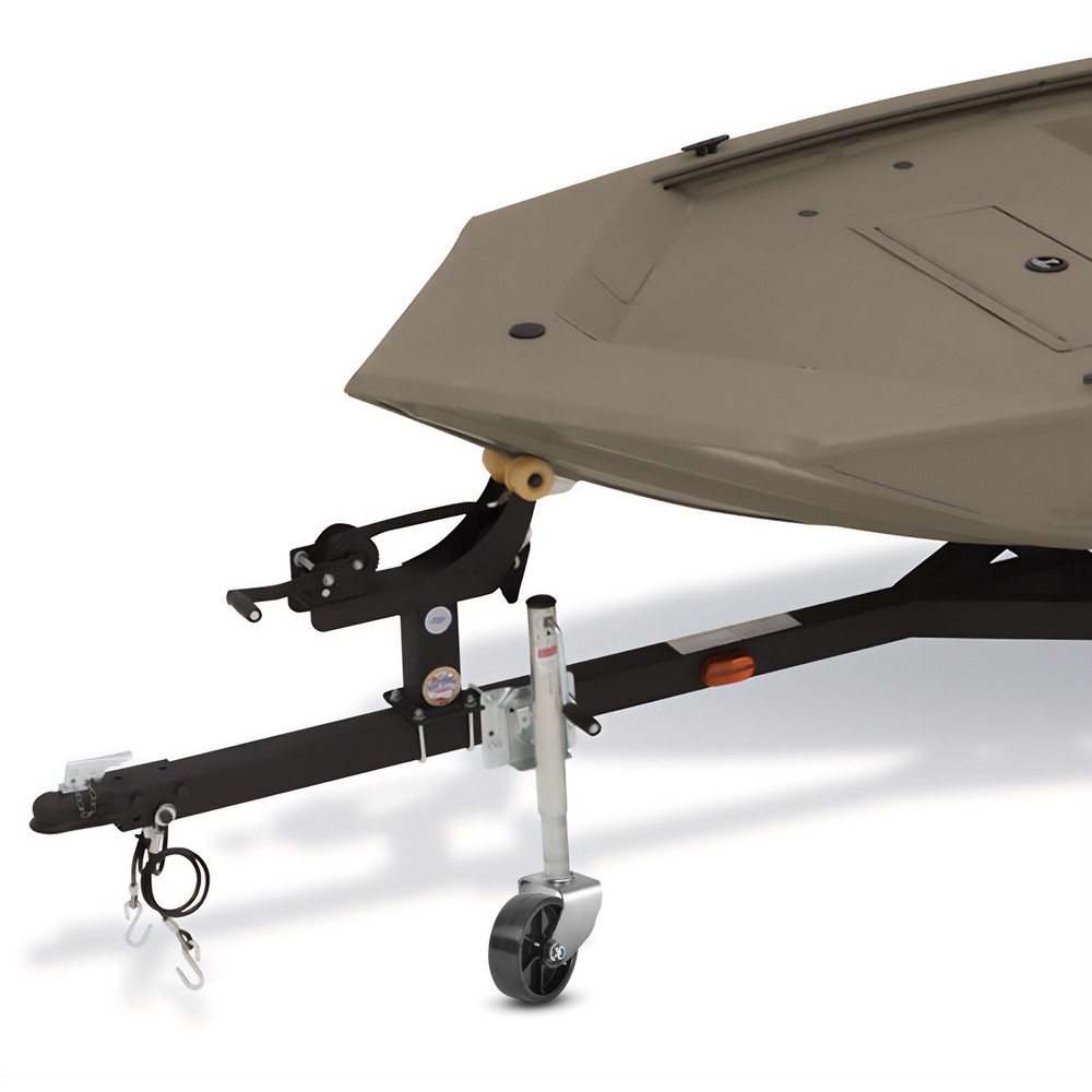 6-Inch Trailer Wheel Replacement Black Plastic Durable Marine Jack Caster