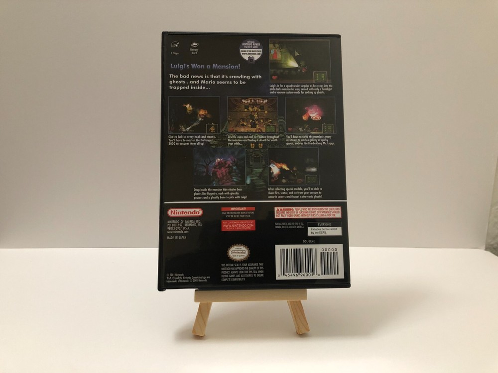 Replacement GameCube Case for Luigi's Mansion