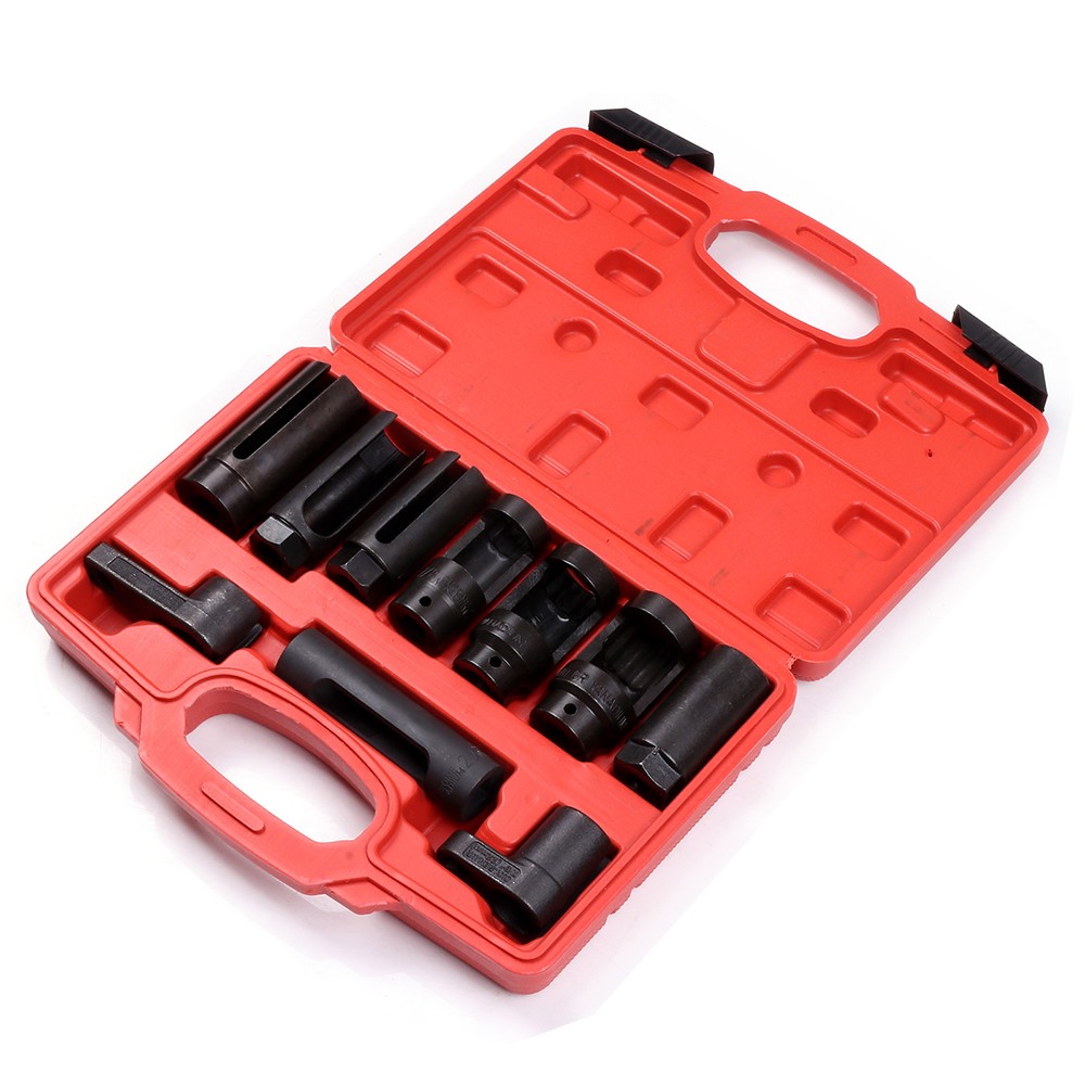 10PCS O2 Sensor Socket Set Sensor Removal Tool - 02 O2 Oxygen Sensor Socket Set