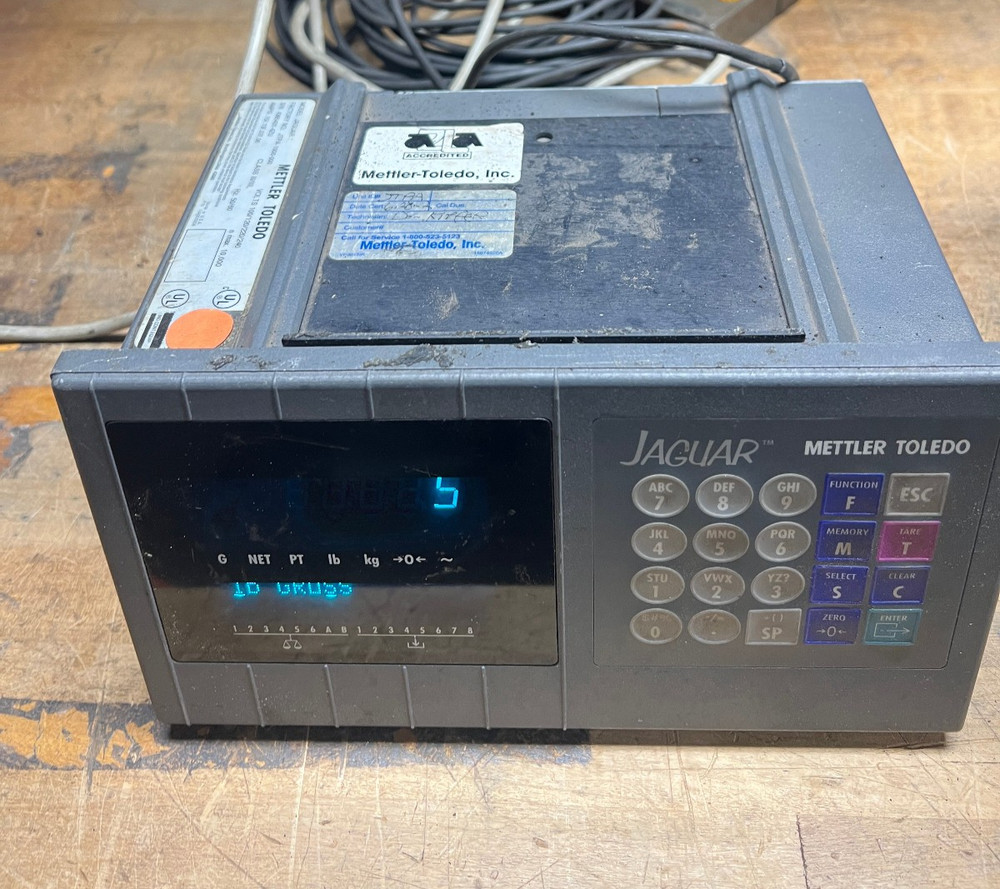 Mettler Toledo JAGUAR Scale Controller Interface Panel w/ load cells +