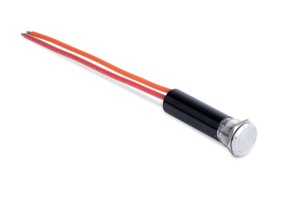 Sierra AV10100B Push-Button Switch, Off/On, Blue Halo LED, 20A