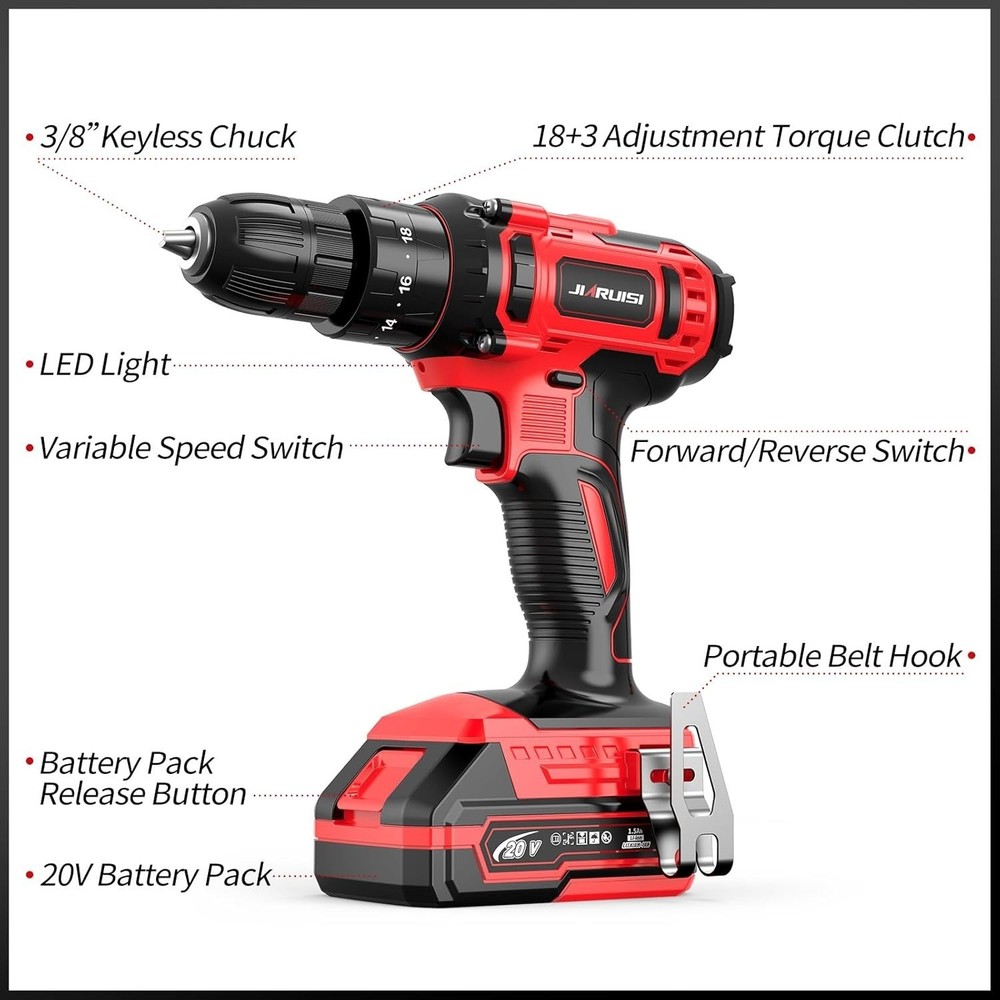 Max Cordless Impact Drill Driver Set with