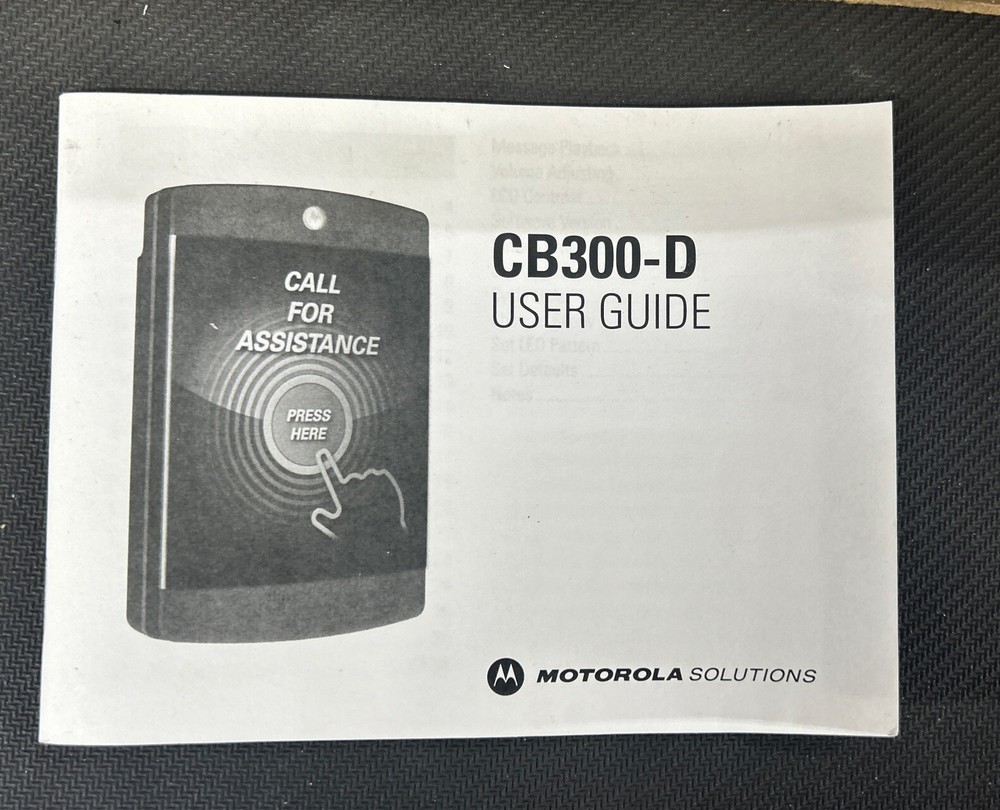 Motorola CB300-D Digital Retail Call Box (Unit)