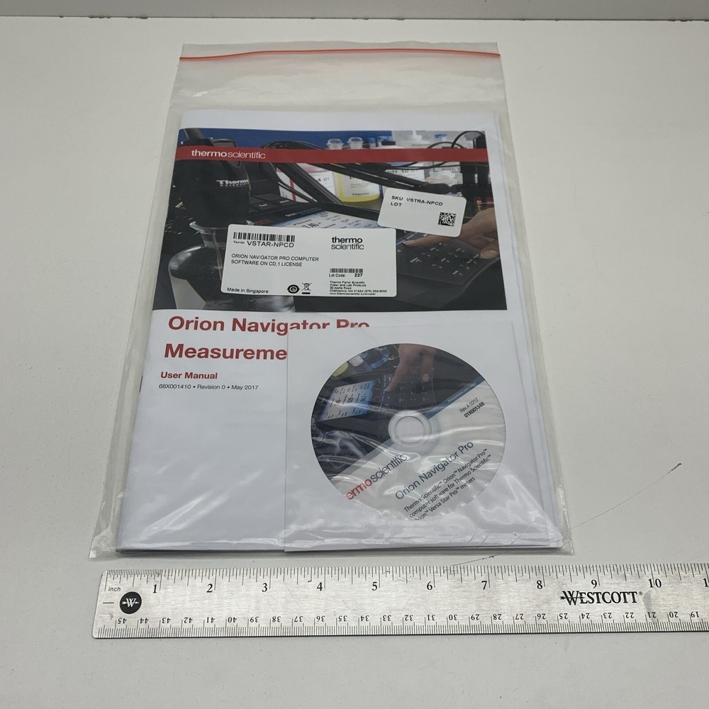 Thermo Orion Versa Star Navigator Pro Computer Measurement Software License CD