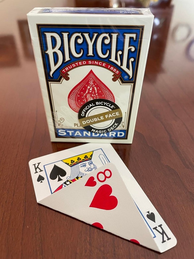 1 DECK Bicycle DOUBLE-FACE gaff magic playing cards