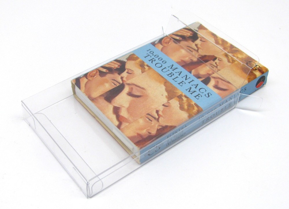 5x CASSETTE CASSINGLE (SIZE D) - CLEAR PLASTIC PROTECTIVE BOX/SLEEVE (READ!)