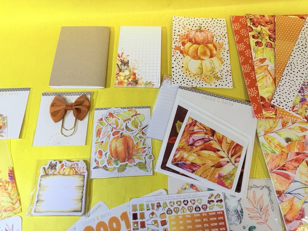 Cocoa Daisy Planner Scrapbooking Kit - Fall theme (Large)