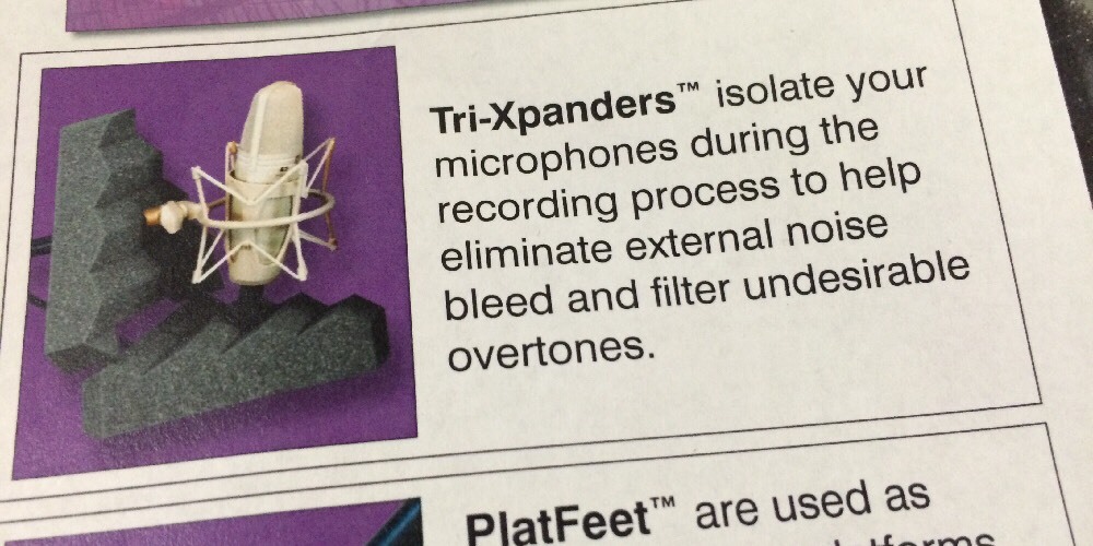 Auralex Acoustics Tri-Xpanders Microphone Sound Isolation Pad Studio Foam NEW!