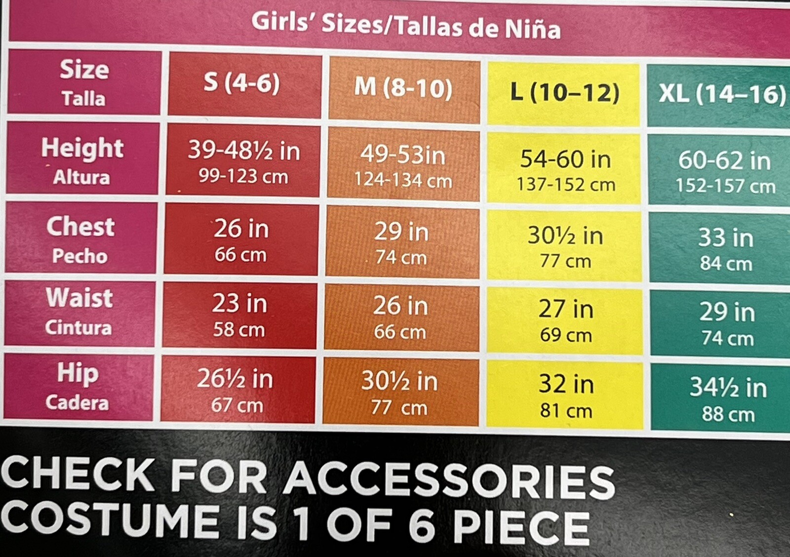 GoodMark Princess of the Nile Girl 6pc Costume Size L (10-12) Dress-Up Halloween