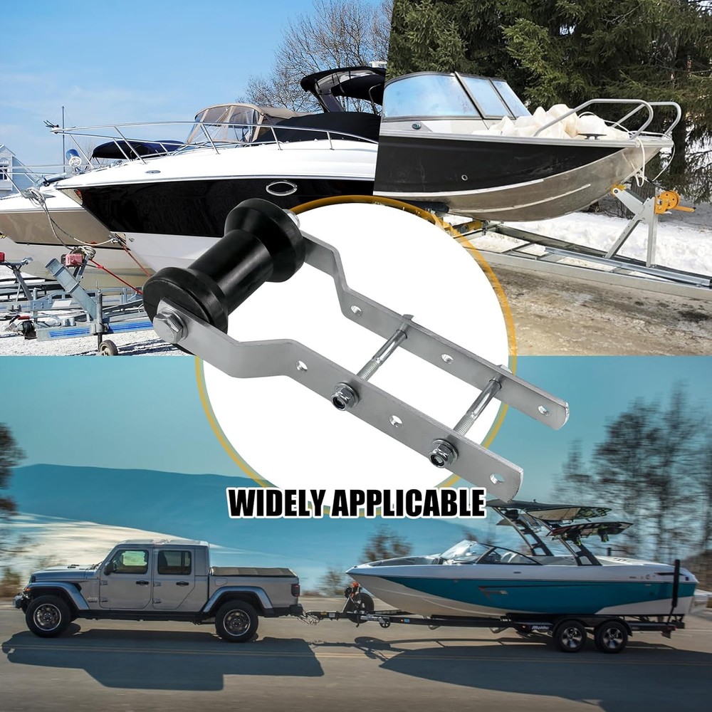 4" Adjustable Tongue Keel Roller Bracket Assembly for 2" Boat Trailer Replace