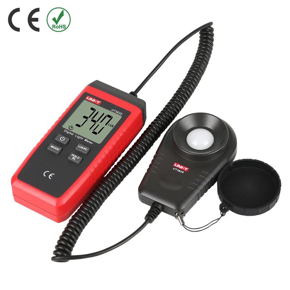 UNI-T UT383S Backlight Light Meter Auto range Split Probe Data hold Lux/Fc✦Kd
