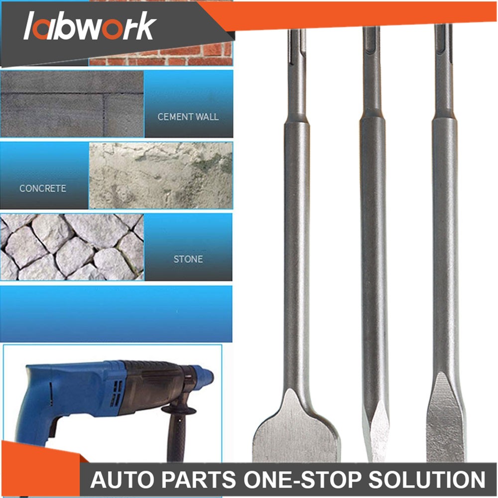 Labwork SDS Plus Chisel Set Including Point Chisel 20mm & 40mm Flat Chisel 6 Pcs
